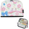 EtherSpher Jolie trousse à crayons bleue et rose avec nœud de fleur bleue et rose de grande capacité - Organiseur de bureau fin pour homme
