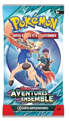 Pokémon – Booster Adventures Set | 10 Official TCG Cards | Scarlet & Purple Expansion | Random Cards Including Pokémon-ex and Special Illustrations