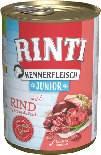 Rinti Hundenassfutter Kennerfleisch Junior Rind 6x400g