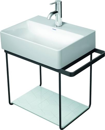 Duravit DuraSquare Metallkonsole Schwarz Matt 516x333x400mm