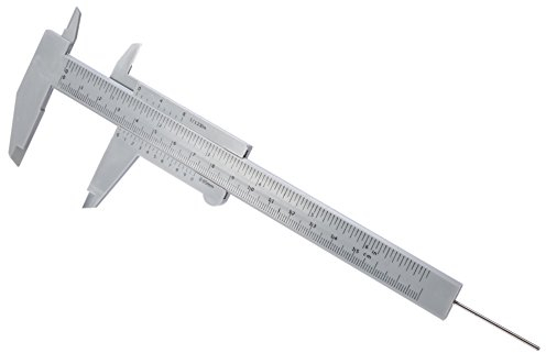 Antilog Messschieber, 150MM Kunststoff Mikrometer Messwerkzeug für Permanent Make-up Tattoo Augenbrauen Linie Lippen und andere genaue Messungen