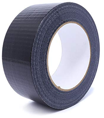 gws Allzweckband in Premium-Qualität | kräftiges Gewebe-Klebeband | Panzertape extrem reißfest (1, schwarz | 48 mm)