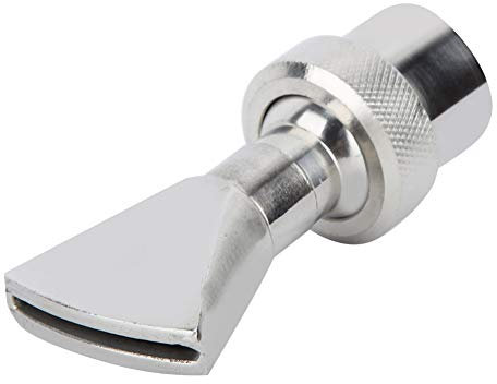 CUEA Ugello per Fontana da Giardino, Testa per irrigatore per laghetto, Acciaio Inossidabile per Giardino con Film d'Acqua a Forma di ventaglio