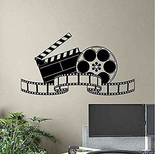 Kino Wandtattoo Film Film Tape Poster Heimkino Action Sign Vinyl Sticker Strip Abnehmbares Wandbild Interieur Studio Dekor 57X32Cm