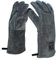 FOOD & BEST FRIENDS FOOD & BEST FRIENDS Grillhandschuhe Leder Anthrazit Ofenhandschuhe Ofenhandschuh Rindsspaltleder Hitzebeständige Premium-Ofenhandschuhe Wildleder Grillhandschuhe Ofenfi