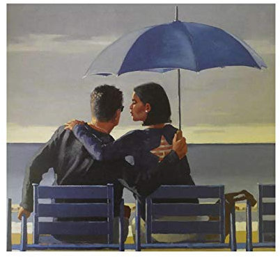 By Jack Vettriano Kunst Leinwand Gemälde Reproduktion Poster und Drucke Wandkunst Bild für Wohnzimmer Dekoration 80x80cm Rahmenlos