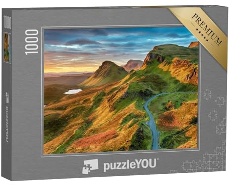 puzzleYOU: Puzzle 1000 Teile „Felsformationen am Quiraing, Isle of Skye, Schottland“ – aus der Puzzle-Kollektion Europa, Schottland