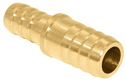 Beduan Reduzierstück für Schlauch, Messing, 0,6 cm auf 0,3 cm (1/4 Zoll) auf 0,3 cm (1/8 Zoll) Widerhaken, Schlauch-ID, Reduzierstück, Verschraubung, Luft-, Wasser- und Kraftstoff