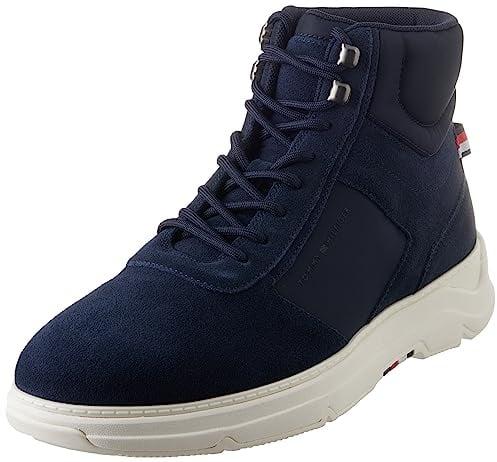 Tommy Hilfiger Stivali Bassi Uomo Core Hybrid Stivali Invernali, Blu (Space Blue), 44 EU