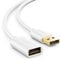 deleyCON 0,5m USB 2.0 Alta Velocità Cavo di Prolunga da Spina USB A a Presa USB A - Bianco