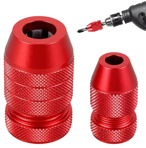 2Pcs Drill Depth Stop,Aluminum Alloy Wood Drill Bit Depth Stop, Precise Drill Size Range 5/64inch-3/16inch 15/64inch-7/16inch for Furniture Tile Metal Wood