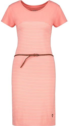 ALIFE and Kickin ClarinaAK Z Shirt Dress Damen Sommerkleid, Kleid Ocean Coral L