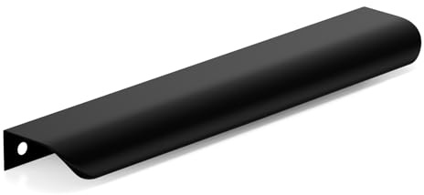 goldenwarm 15 Stück Versteckte Schrankgriffe Möbelgriffe Schwarz Türgriffe Innentüren 160mm Küchengriffe Schrankgriffe Möbel Griffe für Küchenschränke Aluminium