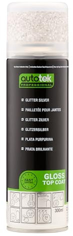 Autotek Professional Peinture en aérosol argent pailleté professionnelle, 300 ml