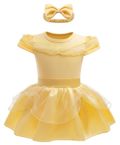 Lito Angels Deguisement Costume Robe Princesse avec Bandeau pour Bebe Filles Taille 12-18 mois