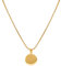 JJDreams Gravur Kette mit Runden Plättchen Anhänger Edelstahl Halskette Damen Herren Schmuck Necklace,Gold