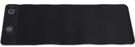 Haofy Alfombrilla Ratón Inalámbrica 15 W Carga Rápida 800 X 300 mm con Luces RGB Personalizables para Juegos Oficina Hogar Gamer, Estudiantes, Trabajo Diario