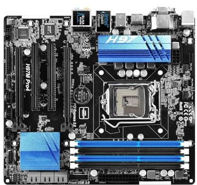 XYYZXKL schede Madri Scheda Madre H97 Fit for ASRock H97M Pro4 LGA 1150 Scheda Madre DDR3 32GB Supporta i5-4590 i5-4570 i3-4160 i3-4130 i7-4770 CPU M.2 M-ATX