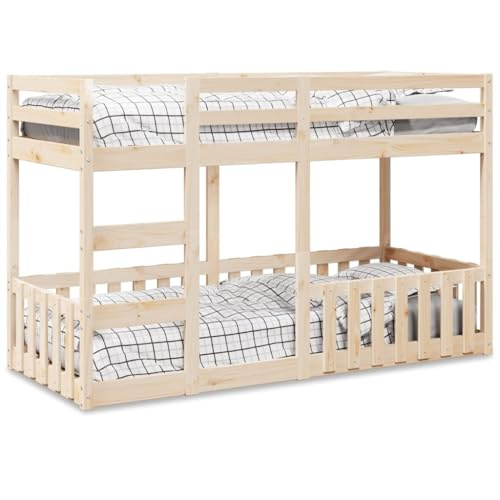 Generico Letto a Castello 75x190 cm in Legno Massello di Pino,Marrone,41.4kg,3308595
