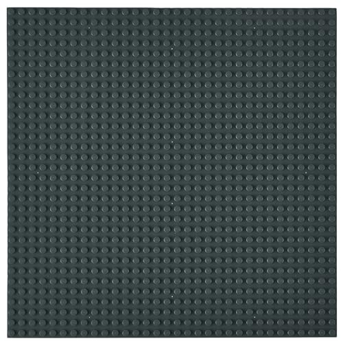 Premium 25x25cm Gray Stackable Base Plate -Compatible with LEGO Blocks, Compatible with LEGO Base Plates, Compatible with Classic LEGO Sets