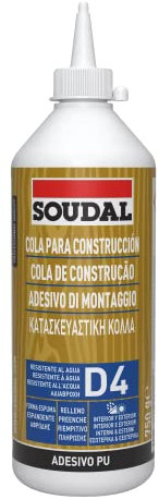 Colle polyuréthane D4 Soudal - Conditionnement Taille 750 grammes