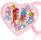 Hifot kinderringe mädchen Prinzessin Schmuck Set 24 Stück, Kristall Verstellbare Ringe für Mädchen mit Herzformkasten, Girl Dress up Rings Fingerringe - Zufälliger Stil