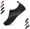SAGUARO Chaussures Aquatiques Chaussons de d'eau Plongée Chaussettes Aqua pour Piscine et Plage Sports Nautiques Natation Surf Voile Mer Rivière pour Homme Femme(Noir, 40/41 EU)
