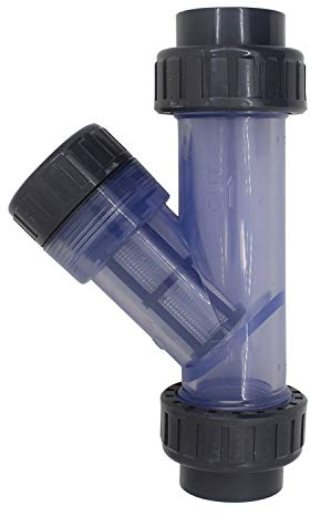 Pvc schmutzfänger 20 25 32 40 50 63mm pvc filterrohr rohr filter siebfilter wasser bewässerungsfilter wasserfilter klebefitting