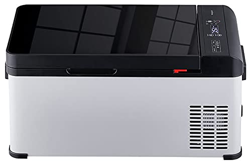 GETZ Car Mini Fridge Car Refrigerator Compressor Portable Small Refrigerator Freezer Vehicle Car Truck RV Boat Mini Electric Cooler for Driving Travel Outdoor Picnic