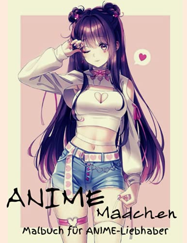 ANIME Mädchen Malbuch für ANIME-Liebhaber: Erstaunliche 50 Anime-und Manga-Charaktere | Schöne Shojo und Josei Illustrationen, Niedliche ... Manga-Anime-Farbseiten | Anime-Manga-Malbuch