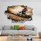 Wandtattoo - Quad Fahrrad Off Road Sport Wandaufkleber Wandtattoo Kinderzimmer Home Decor 3D Aufkleber für die Wand - Wanddekoration - 80x125cm