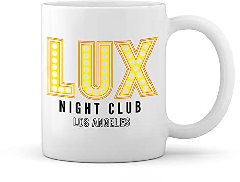 Lux Night Club Gold Lucifer Morningstar Weiße Tasse Mug