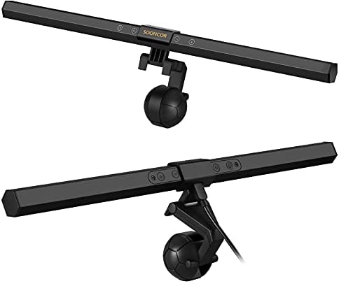 Computer Monitor Light Bar Monitor Mounted Light Lamp PC Screen Light e-Reading LED Task Lamp, 3 Color Modes, USB Powered, No Screen Glare, Adjustable Brightness Desktop Lamp for Desk/Office/Home