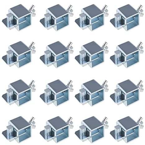 Create idea 16 Stück Stoßschweißklemmen Chrom-Vanadium-Stahl Stoßschweißklammern 50 x 25 mm zum Schweißen von Reparaturen an Flicken in Böden Flügeln Türhaut Metall Stoßschweißklemmen Blech