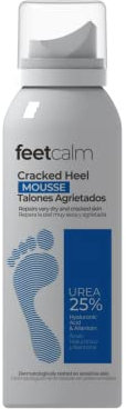 feetcalm - Fuß- und Beincreme zur Behandlung trockener Haut, lindert Symptome von müden Füßen und Beinen (Mousse spröde Fersen, 75 ml)