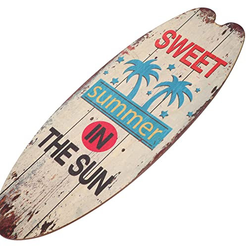 PRETYZOOM Tabla De Surf De Madera Decorativa Adorno Marino Para Hogar y Tienda Estilo Retro Para Paredes y Mesas Para Amantes Del Océano