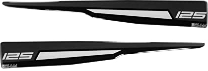 BIKE-label Adesivo decorativo 3D nero compatibile con Yamaha MT-125 Tech Black X550202