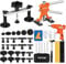VEVOR Outils de Débosselage sans Peinture 56PCs Kit Débosselage Carrosserie Réparable 0,5-13,5 cm avec Pont et Extracteur Doré Pistolet à Colle Languettes pour Réparation de Carrosserie sans Dommage
