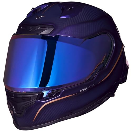 NEXX X.R3R Hagibis lila Sport Integralhelm X-Pro Carbon mit 2 Visieren und Pinlock ECE 22.06, XL 61/62