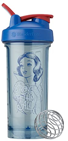 BlenderBottle Disney Princess Shaker Bottle Pro Series, Perfect for Protein Shakes and Pre Workout, 28-Ounce, Strongest Of Them All, Snow White