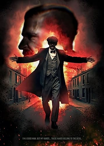 Displate Offiziell Peaky Blinders MetallPoster Magnetische Befestigung Inklusive Lizenziert Bilder Hochwertiges Poster Main Characters - I Am A Good Man Poster 45 cm x 32 cm
