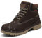 Stivali da Neve Uomo Donna Inverno Scarpe Trekking Scarpe Caldi Impermeabili Stivaletti Pelliccia Stringate Outdoor, Scuro Marrone, 45 EU