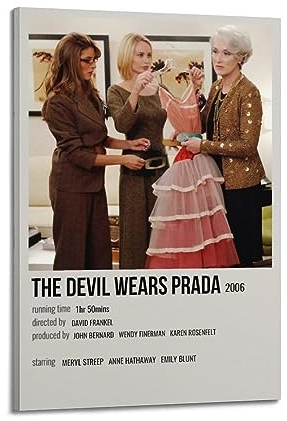 JEAM The Devil Wears Prada Ästhetische Bilder, individuelles Raumdekor, Wohnheim, Wanddekoration, Kunstposter, Albumcover, Bild, Dekor-Poster, 60 x 90 cm, Rahmenstil