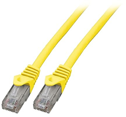 EFB Câble patch RJ45 U/UTP catégorie 5e LSZH Jaune 25 m