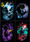 KEYRANKE Diamond Painting Disney 4 Stück Diamond Painting Kit Erwachsene-Prinzessin Diamant Bider Diamond Bilder Set Malen nach Zahlen Wohnzimmer Bilder Für Dekorationen 30x40cm