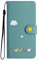 FALUWONRU Case for iPhone 11 Pro Max,Colorful Cute Cats Leather Flip Phone Case Wallet Cover with Creative Magnetic Protective Shockproof TPU Shell,Kickstand,Card Slots -Cyan/Green