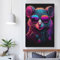 Wandkunst, Leinwandgemälde mit Synth-Mouse, bunte Bilder, Küsten-Kunstdrucke, Heimdekoration für Badezimmer, Wohnzimmer, Schlafzimmer, 20 x 30 cm