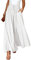 Dokotoo Sommerhose Damen Leicht Palazzo Hose Elegant Sommer High Waist Baggy Leinenhose Freizeithose Baumwolle Leinen Weite Hosen mit Taschen Kordelzug Elastisch Einfarbig Stoffhose Weiß XXL