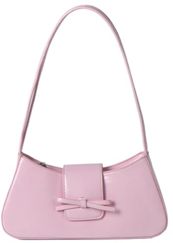 GETERUUV Umhängetaschen für Damen, Geldbörsen und Handtaschen, Coquette Schleife, Geldbörse, Y2k, kleine Umhängetasche, Mini-Clutch, Hobo-Handtasche, Pink, Small