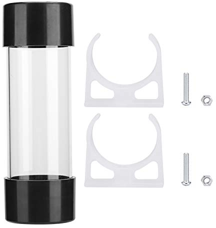 Transparente Zylindrische Computer Wasserkühlung Ausgleichsbehälter 150MM mit G1/4 Gewinde, 45MM Durchmesser Rohr, 210ML Kapazität, für Langzeitgebrauch